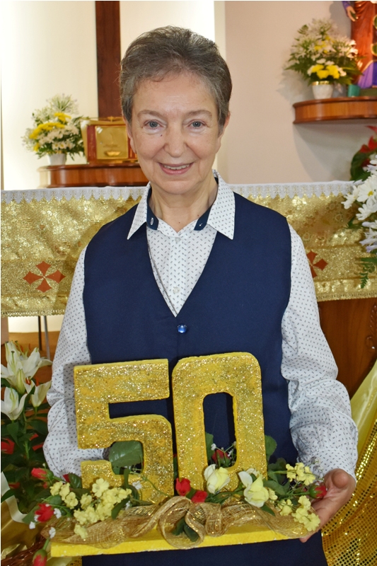 SUPERIORA GERAL CELEBRA SEU JUBILEU DE OURO NO BRASIL